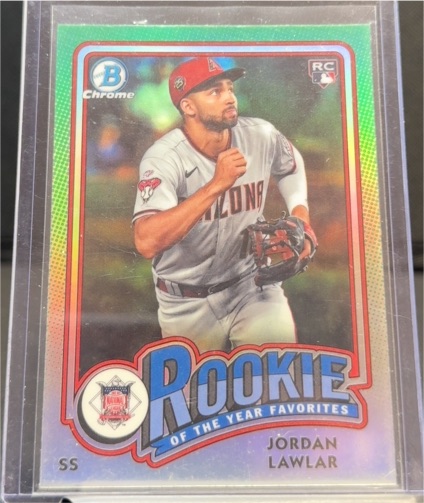 2024 Bowman Chrome Rookie of the Year Favorites #ROY-7 Jordan Lawlar — front
