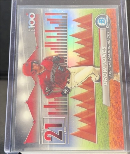 2024 Bowman Chrome Top 100 #BTP-21 Druw Jones — front