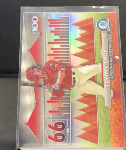 2024 Bowman Chrome Top 100 #BTP-66 Tommy Troy — front