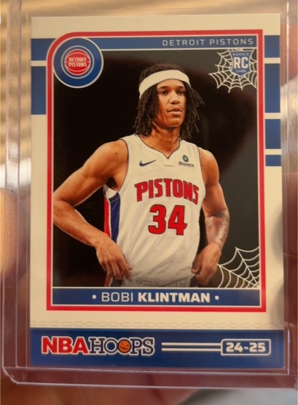 2024-25 Panini NBA Hoops Haunted Hoops #262 Bobi Klintman — front