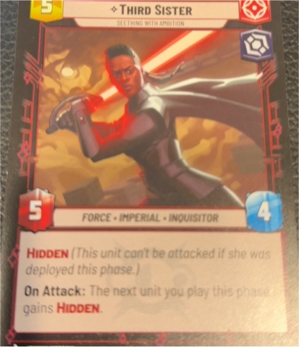 Star Wars Unlimited Legends of the Force #LOF-10 Third Sister — front