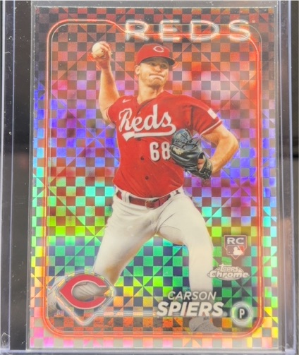 2024 Topps Chrome #167 Carson Spiers X-Fractor — front