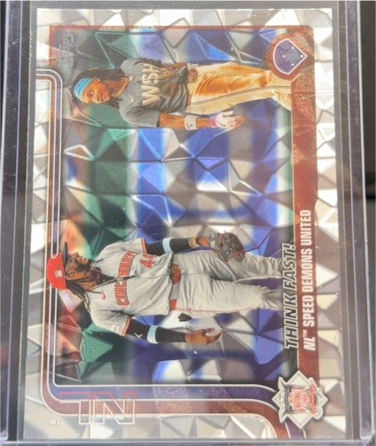 2025 Topps Series 2 #639 Elly De La Cruz / CJ Abrams Think Fast! — front