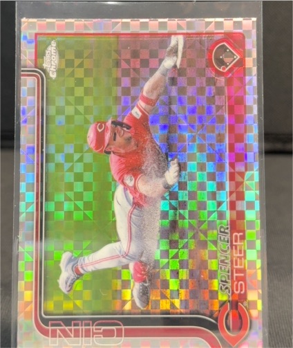 2025 Topps Chrome #174 Spencer Steer — front