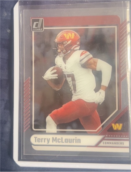 2024 Panini Donruss Clearly #50 Terry McLaurin — front