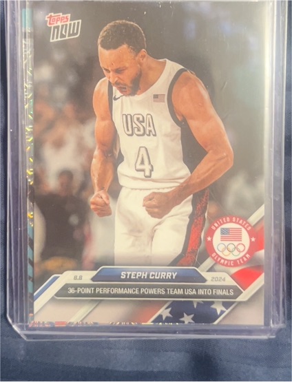 2024 Topps Now Olympic Games #22 Steph Curry — front