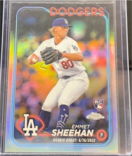 2024 Topps Chrome Update #USC130 Emmet Sheehan — front