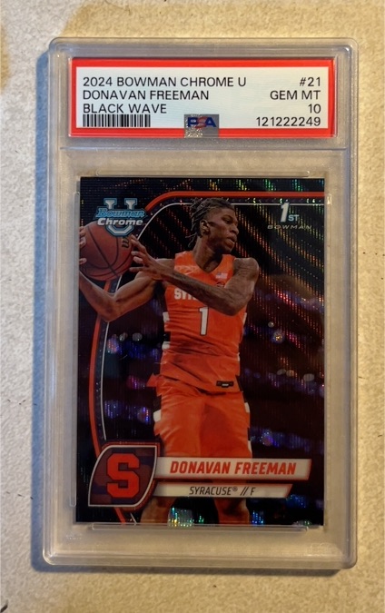 2024 Bowman Chrome University #21 Donavan Freeman — front