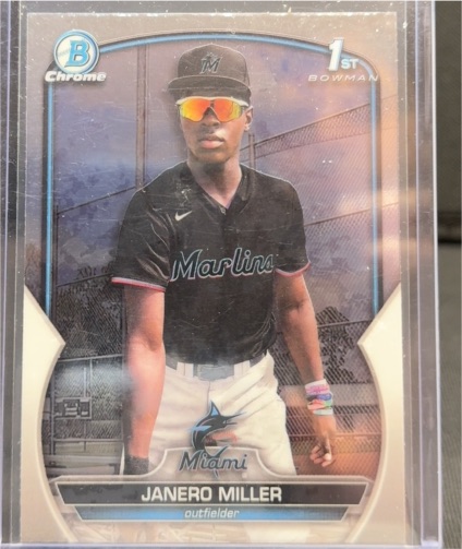 2023 Bowman Chrome #BCP-184 Janero Miller — front