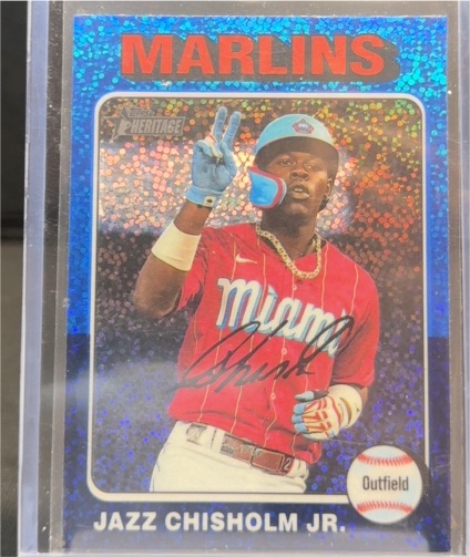 2024 Topps Heritage #409 Jazz Chisholm Jr. — front
