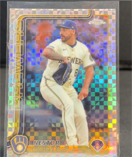 2025 Topps Chrome #22 Nestor Cortes X-Fractors — front