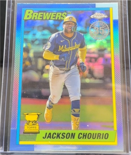 2025 Topps Chrome 35th Anniversary #90CB-9 Jackson Chourio — front