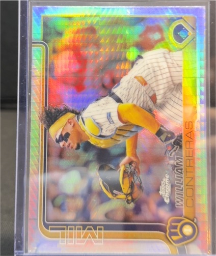 2025 Topps Chrome #25 William Contreras — front