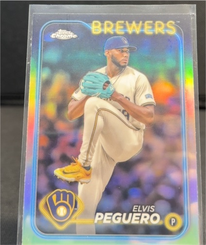 2024 Topps Chrome Update #USC63 Elvis Peguero — front