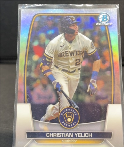 2023 Bowman Chrome #57 Christian Yelich — front