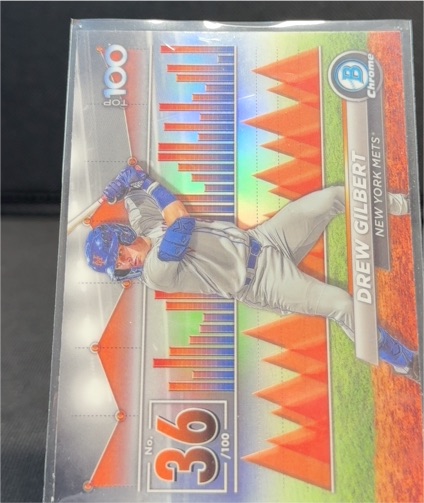 2024 Bowman Chrome Top 100 #BTP-36 Drew Gilbert — front