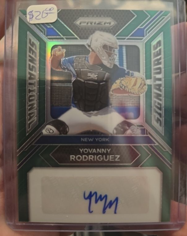 2024 Panini Prizm #SS-YR Yovanny Rodriguez Sensational Signatures — front