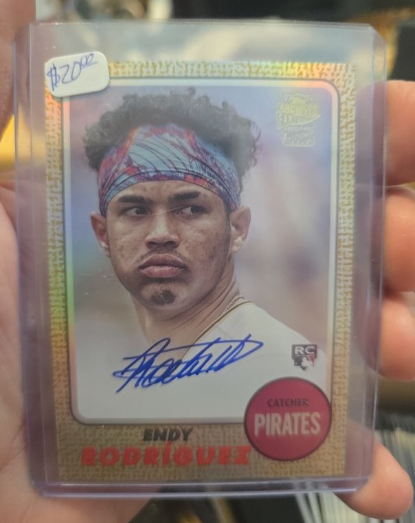 2024 Topps Archives #68FF-ER Endy Rodriguez 1968 Fan Favorites Rookie Auto — front