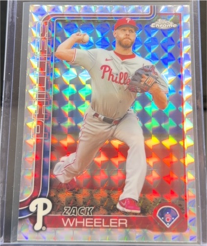2025 Topps Chrome #189 Zack Wheeler — front
