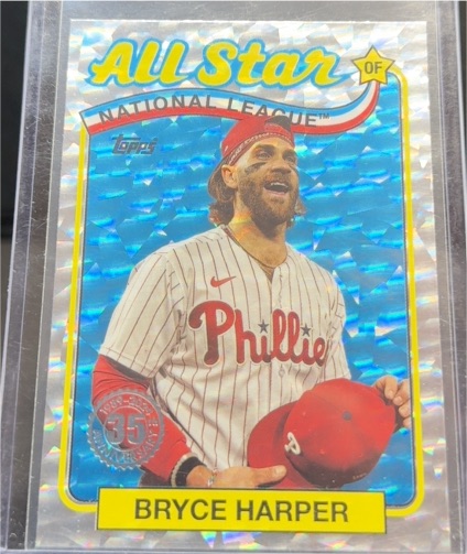 2024 Topps Series 2 1989 Topps All-Star Foilboard #89ASB-40 Bryce Harper — front