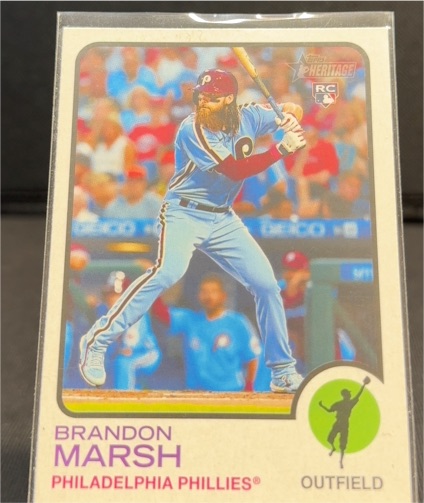 2022 Topps Heritage #636 Brandon Marsh — front