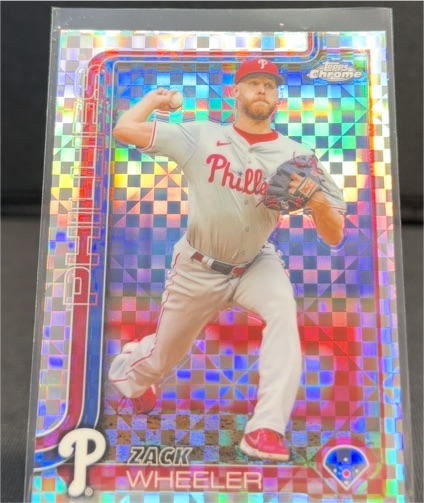 2025 Topps Chrome #189 Zack Wheeler — front
