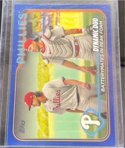 2024 Topps Series 2 #428 Dynamic Duo J.T. Realmuto / Aaron Nola — front