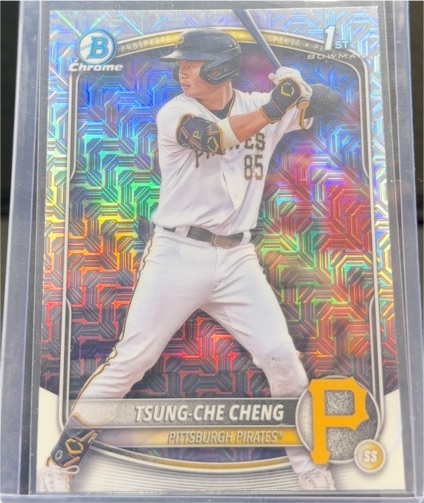2025 Bowman Chrome #BCP-95 Tsung-Che Cheng — front