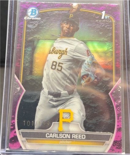 2023 Bowman Chrome Draft #BDC-11 Carlson Reed — front