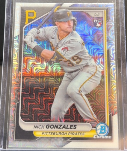 2024 Bowman Chrome #62 Nick Gonzales — front