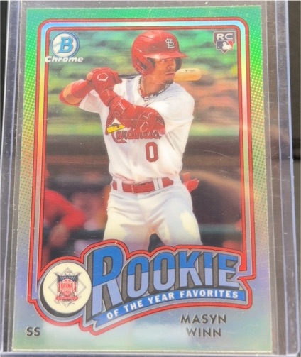 2024 Bowman Chrome Rookie of the Year Favorites #ROY-3 Masyn Winn — front