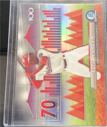 2024 Bowman Chrome Top 100 #BTP-70 Elijah Green — front