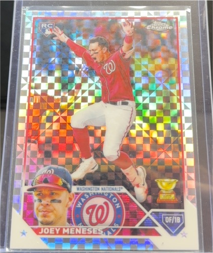 2023 Topps Chrome #60 Joey Meneses X-Fractor — front