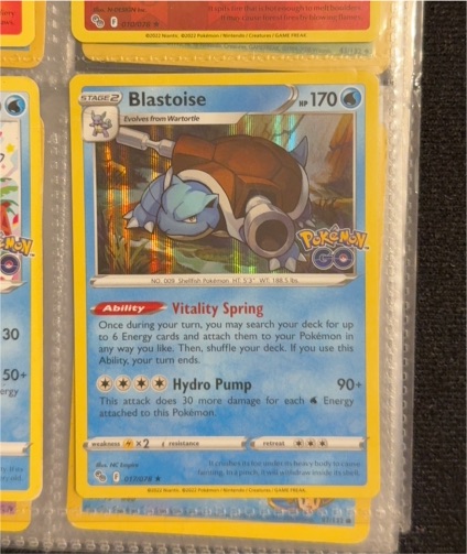 2022 Pokémon GO #017 Blastoise — front