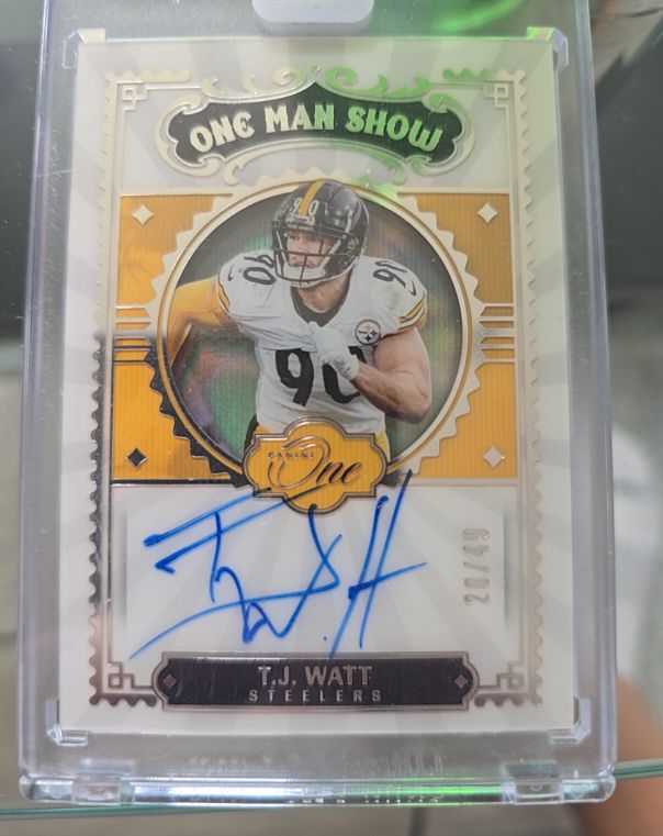 2021 Panini One Man Show T.J. Watt — front