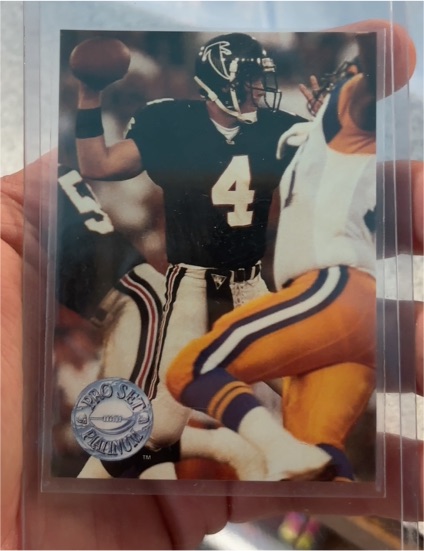 1991 Pro Set Platinum #290 Brett Favre Rookie Card — front