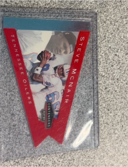 1998 Playoff Contenders Pennants #98 Steve McNair — front