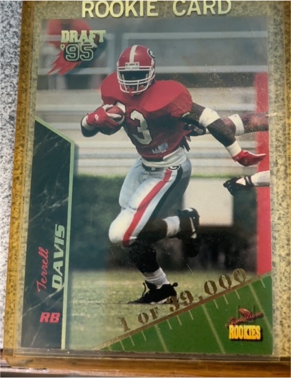 1995 Signature Rookies #21 Terrell Davis — front