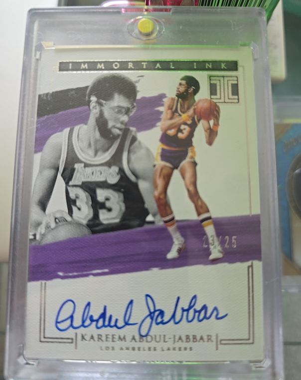 2020-21 Panini Impeccable Immortal Ink #II-KAJ Kareem Abdul-Jabbar — front