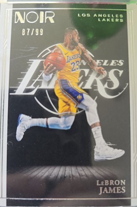 2019-20 Panini Noir #87 LeBron James — front