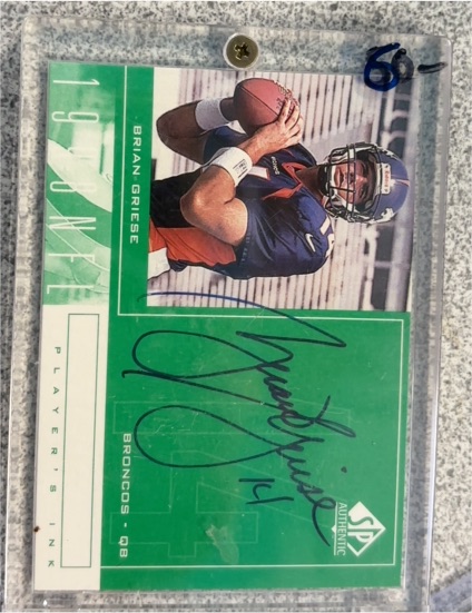 1998 SP Authentic Player's Ink #BG Brian Griese — front