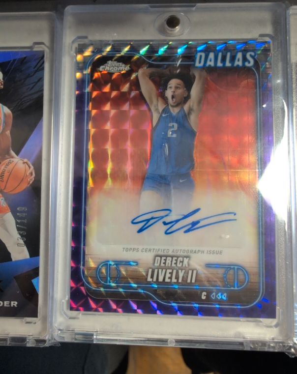 2024 Topps Chrome Autographs #TCA-DL Dereck Lively II — front