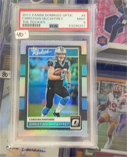 2017 Panini Donruss Optic #5 Christian McCaffrey — front