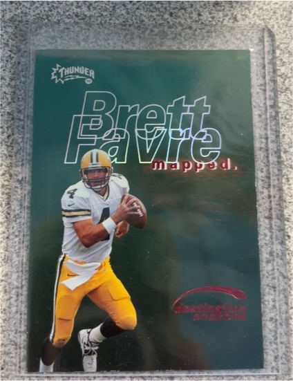 1998 SkyBox Thunder Destination Endzone #7DE Brett Favre — front