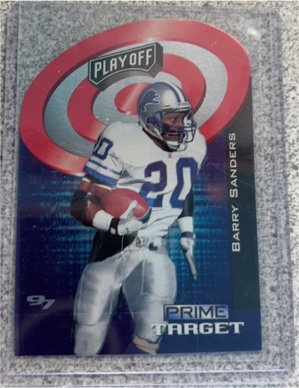 1997 Playoff Zone Prime Target #2 Barry Sanders — front
