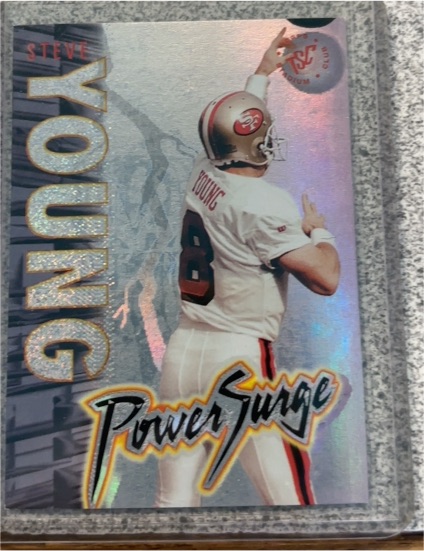 1995 Topps Stadium Club Power Surge #PS12 Steve Young — front