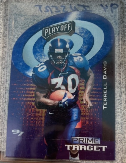 1997 Playoff Zone Prime Target #4 Terrell Davis — front