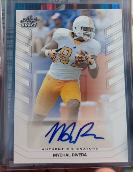 2013 Leaf Draft # Mychal Rivera — front