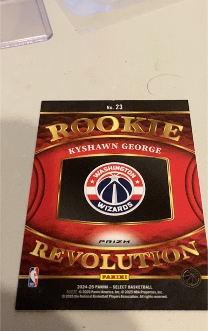 2024-25 Panini Select Basketball #23 Kyshawn George Rookie Revolution — front