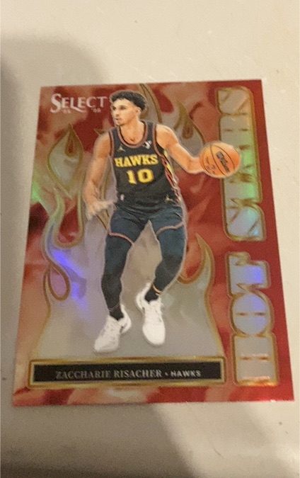 2024-25 Panini Select #15 Zaccharie Risacher Hot Stars — front